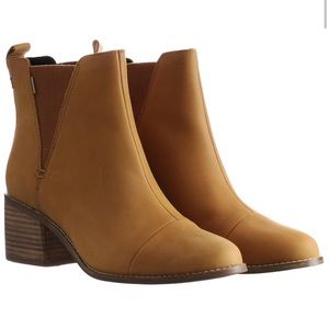 Esme Slip-On Brown Smooth Leather Womens Boot from Toms